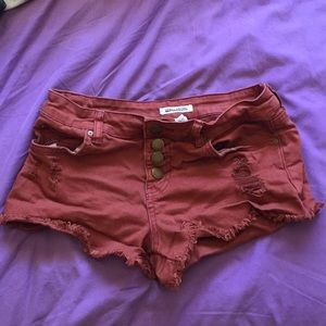 Orange billabong shorts